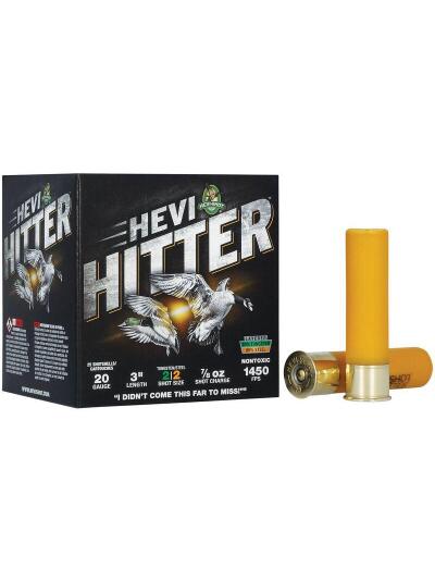 HEVI-Shot HEVI-Hitter Tungsten/Steel Shotshells 20ga 3" 7/8oz 1450 fps #2 25/ct