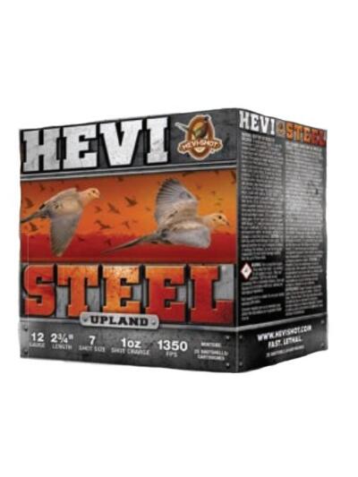 HEVI-Shot HEVI-Steel Upland Shotshells 12ga 2-3/4" 1oz 1350 fps #7 25/ct