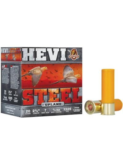 HEVI-Shot HEVI-Steel Shotshells 20ga 2-3/4" 1oz 1325 fps #7 25/ct