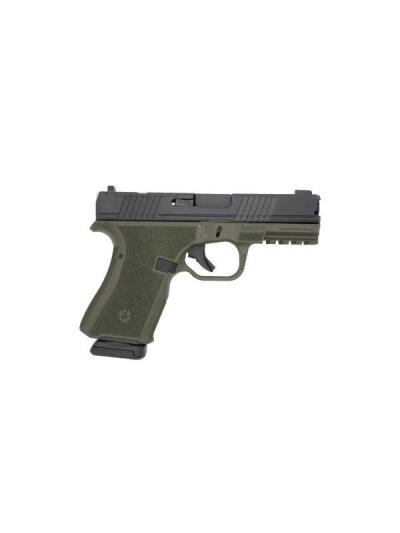 Black Rain Frontline Handgun 9mm Luger 15rd Magazine 3.75" Barrel OD Green/Black Slide Finish Optic Ready