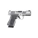 Black Rain Frontline+ Handgun 9mm Luger 15rd Magazine 3.75" Barrel Bright White Battleworn Finish Optic Ready