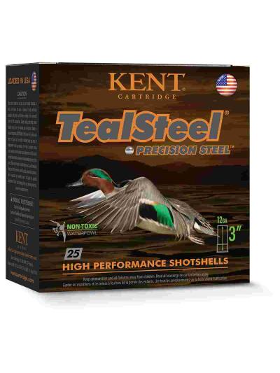 Kent Teal Steel Shotshells 12ga 2-3/4" 1-1/4oz 1300 fps #6 25/ct