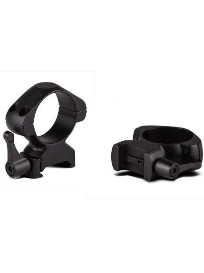 Konus 2-Piece Steel Riflescope Rings With Quick Release Lever 1" Medium - Matte Black