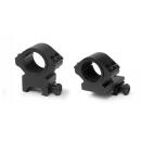 Konus 2-Piece Steel Riflescope Rings With Quick Release Lever 30mm Low - Matte Black