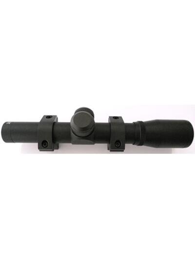 Keystone Pistol Scope - 2x-20mm Eye Relief 14.5" 3/8" Dovetail Rings