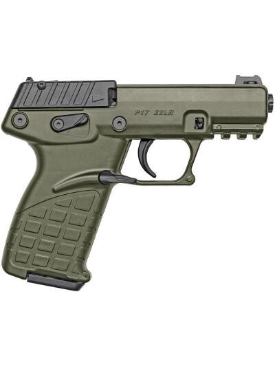 Kel-Tec P17 Handgun .22 LR 16rd Magazines (3) 3.8" 1/2x28 Threaded Barrel OD Green with Optic & Holster