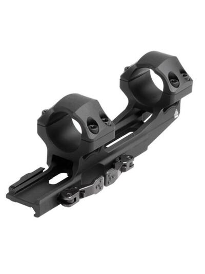 Leapers 1-Piece  UTG ACCU-SYNC QR Cantilever Mount 1" Medium w 50mm Offset - Matte Black