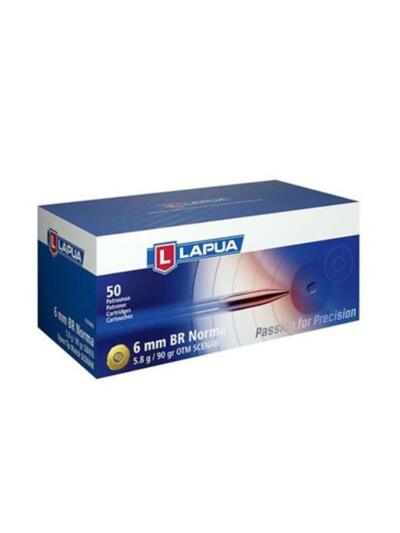 Lapua OTM Rifle Ammo 6mm BR Norma 90 gr Scenar-L 50/ct