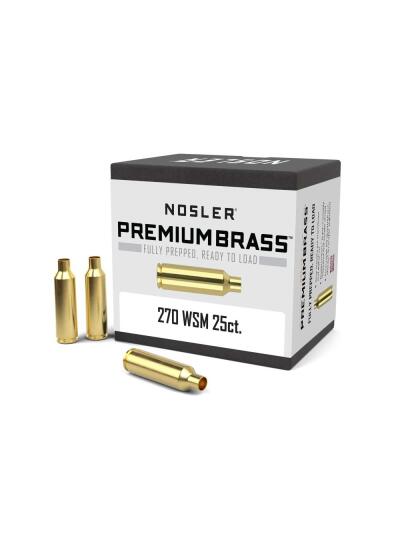 Nosler Unprimed Brass Rifle Cartridge Cases .270 WSM 25/ct