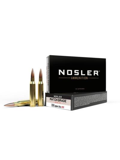 Nosler Match Grade Rifle Ammunition .338 Lapua Mag. 300gr OTM 2650 fps 20/ct