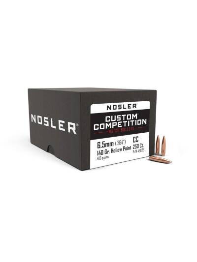 Nosler Custom Competition Rifle Bullets 6.5mm .264" 140 gr HPBT 250/ct