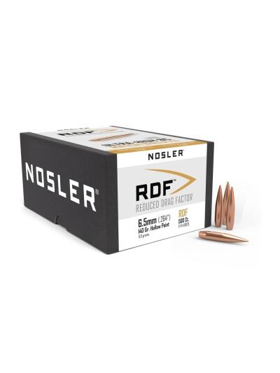 Nosler RDF Match Rifle Bullets 6.5mm .264" 140 gr HPBT 500/ct