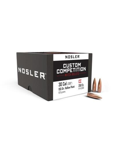 Nosler Custom Competition Rifle Bullets .30 cal .308" 155 gr HPBT 250/ct