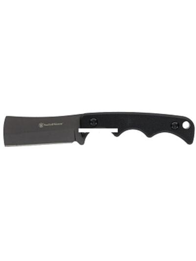Smith & Wesson H.R.T. Cleaver Neck Fixed Knife 2" Cleaver Blade Black with Nylon Sheath
