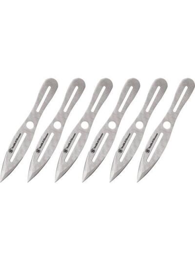 Smith & Wesson 6 8" Throwing Knives 4 1/4" Blade Silver