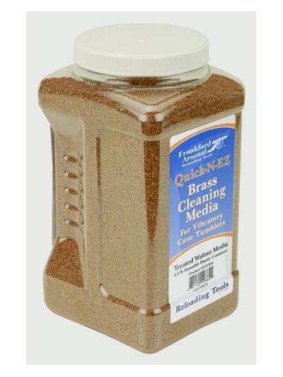 Frankford Arsenal Treated Walnut Hull Media In Reuseable Plastic Container 5 lbs