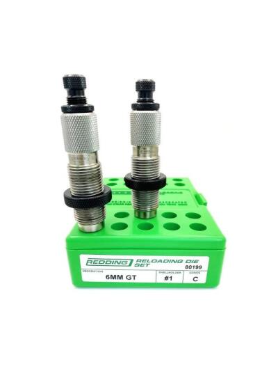Redding 6mm GT Full Length Die Set for Bottleneck Cases