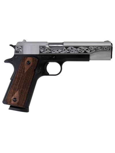 SDS Imports Tisas "Two Tone Filigree Stainless" 1911 A1 Service 45 Handgun .45 ACP 8rd Magazine 5" Barrel