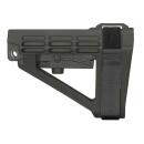 SB Tactical SBA4 5-Postion Adjustable Brace for AR-15 Stealth Grey