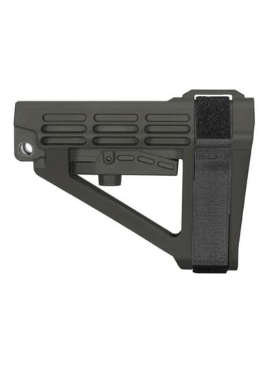 SB Tactical SBA4 5-Postion Adjustable Brace for AR-15 Stealth Grey