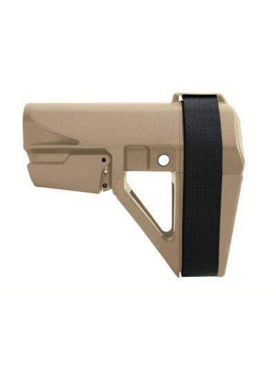 SB Tactical SBA5 Pistol Stabilizing Brace 5-Position Adjustable for AR-15 FDE