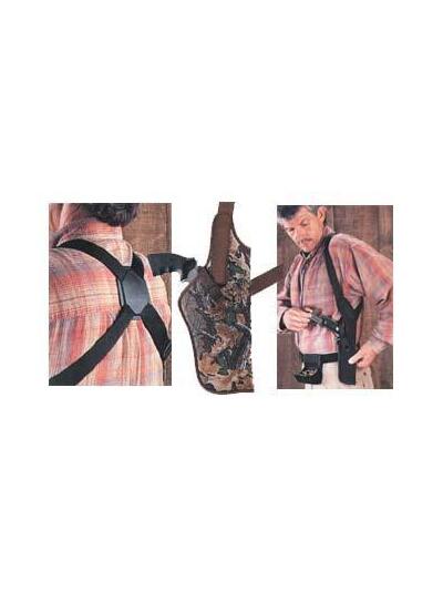 Uncle Mike's Sidekick Vertical Shoulder Holsters 3" to 4" Med./Lg. DA Revols - RH