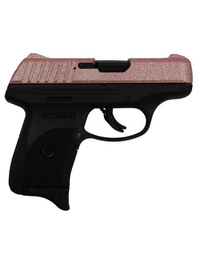 Ruger EC9s CSSI Exclusive Rose Gold Glitter Handgun 9mm Luger 7rd Magazine 3.12" Barrel