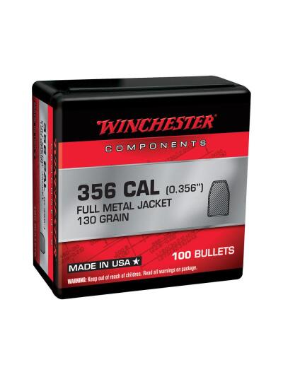 BULLETS .38 MC 130GR FMJ 100 COUNT