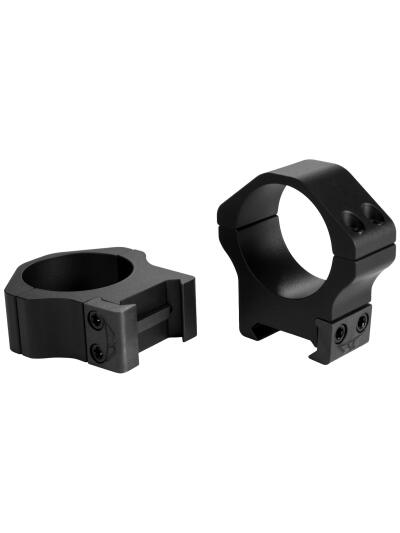 Warne 2-Piece Maxima Horizontal Fixed Scope Rings 1" PA Medium - Matte Black