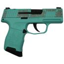 Sig Sauer "Gun & Roses-Robin's Egg Blue" P365 Optic Ready Handgun 9mm Luger 10rd Magazines(2) 3.1" Barrel X-RAY 3 Sights