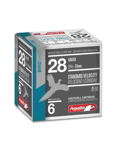Aguila Ammunition 28ga Birdshot 2.75 inch Shotgun Shells - #6 Shot | 1oz | 1200 fps | 25rd Box