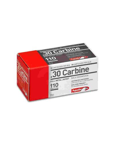 Aguila Ammunition .30 Carbine Rifle Ammo - 110 Grain | FMJ | 50rd Box