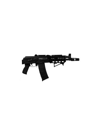 Zastava ZPAP85 Alpha AK-47 Pistol BULGED TRUNNION 1.5MM RECEIVER - Black | 5.56NATO | 10" Barrel | Quad Rail | Booster Brake | Rear Trunnion Picatinny rail