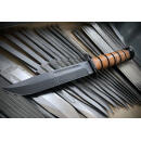 KA-BAR US ARMY 125TH ANNIVERSARY KNIFE 11.87 OAL 7 IN CLIP POINT BLADE W/ BROWN LEATHER SHEATH BOXED