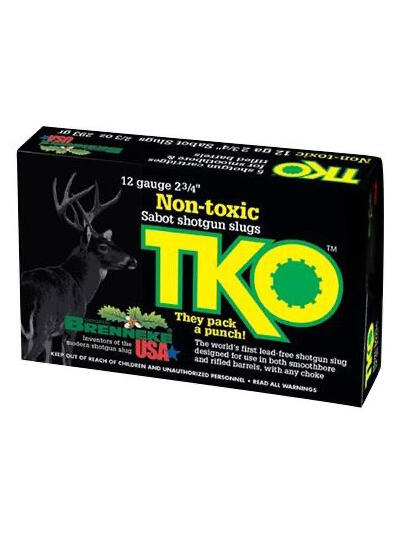 BRENNEKE TKO LEAD FREE TIN SABOT AMO 12GA 70MM 18.9 GRAMS/292 GR 5RD