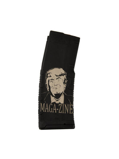 BLACK RAIN LASER ETCHED MAGAZINES 30RD  TRUMP MAGA-ZINE
