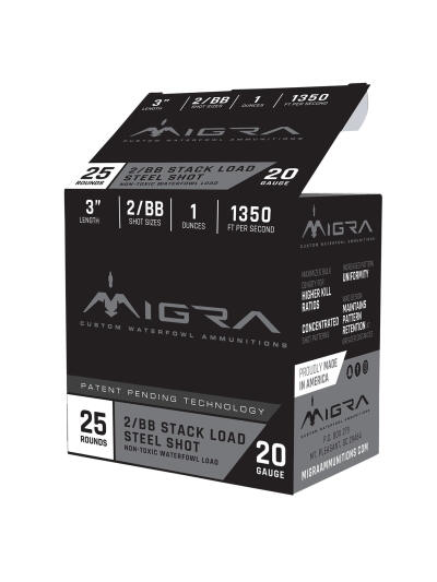 MIGRA STAXD STEEL AMO 20GA 3IN 1OZ 4-6 SHOT 10-25RD BOXES