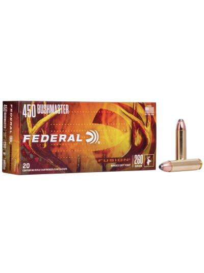 FEDERAL FUSION RIFLE AMO 450 BUSHMASTER 300GR SP 20RD (10 BOX CASE)