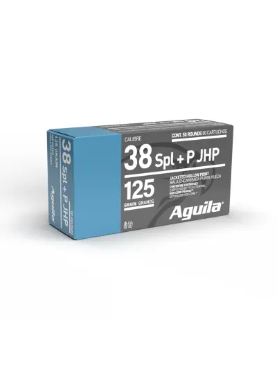 AGUILA 38 SPL JHP 125GR 50RD BOX 10 BXS PER CS