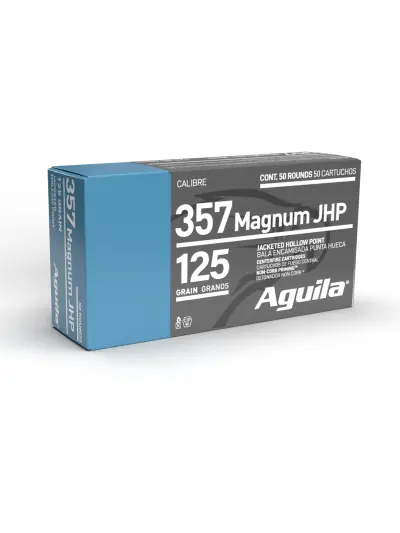 AGUILA 357 MAG JHP 125GR 50RD BOX 10 BXS PER CS