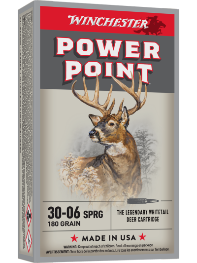 WINCHESTER SUPER X POWER POINT 30-06SPRG 180GR 20RD BX 200RD CASE