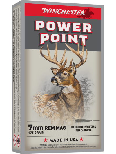 WINCHESTER SUPER X POWER POINT 7MM RM MG 175GR PP 20RD BX 200RD CASE