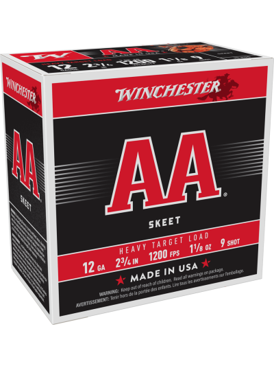 WINCHESTER AA HVY TRGT 12GA 23/4 #9 1-1/8OZ 25RDS