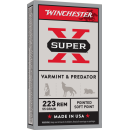 WINCHESTER SUPER X 223REM  55G JHP 20RD BX 200RD CASE