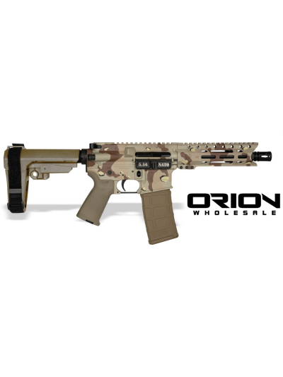 DIAMONDBACK DB15 5.56 CHOCOLATE CHIP 7" PISTOL 6" M-LOK RAIL W/SBA3 BRACE ORION EXCLUSIVE