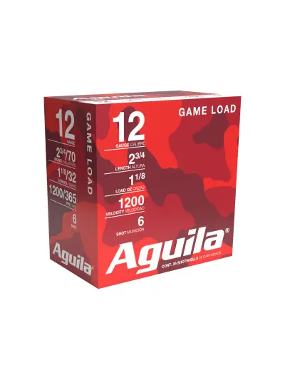 AGUILA 12GA 2 3/4" 1-1/8 OZ #6 25RD BX 10 BXS PER CS