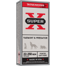 WINCHESTER SUPER X 22-250 55GR PSP 20RD BX 200RD CASE