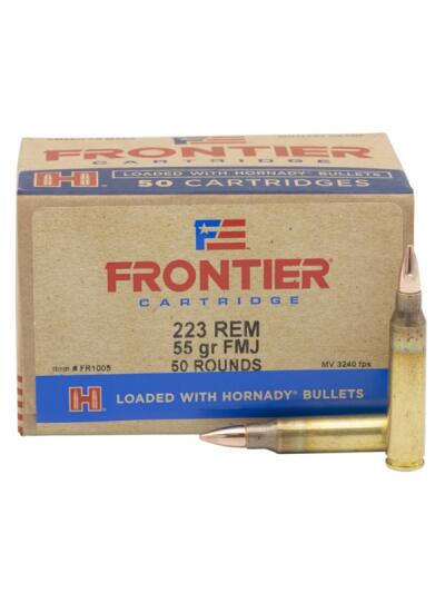 FRONTIER® 223 REM 55 GR FMJ (50 - ORIENTED) 50RD/BX 10BX/CS