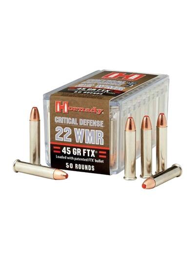 CRITICAL DEFENSE 22 WMR 45GR FTX POLYMER TIP 50/BOX