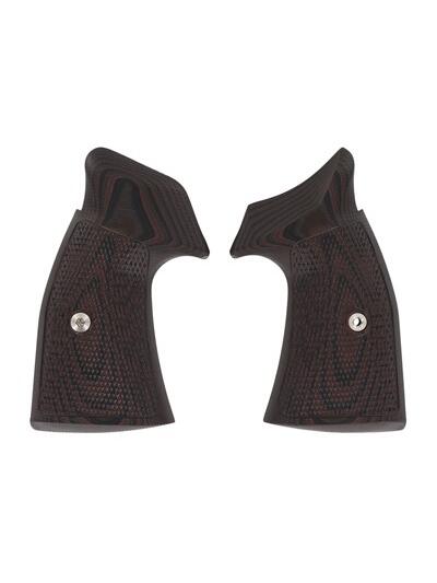 S&W K/L FRAME TAC DIAMOND, SQUARE BUTT, BLACK CHERRY